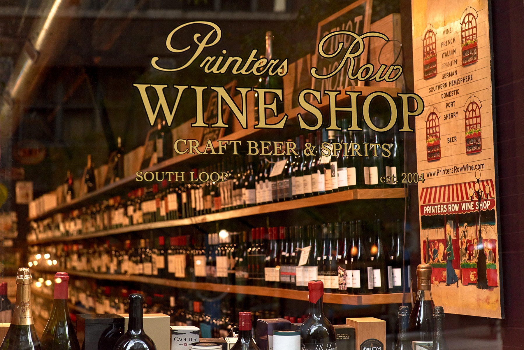 Printer's Row Wine Shop in Chicago near 1000M