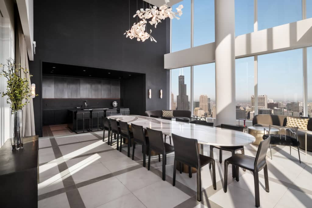 Observation lounge at 1000M