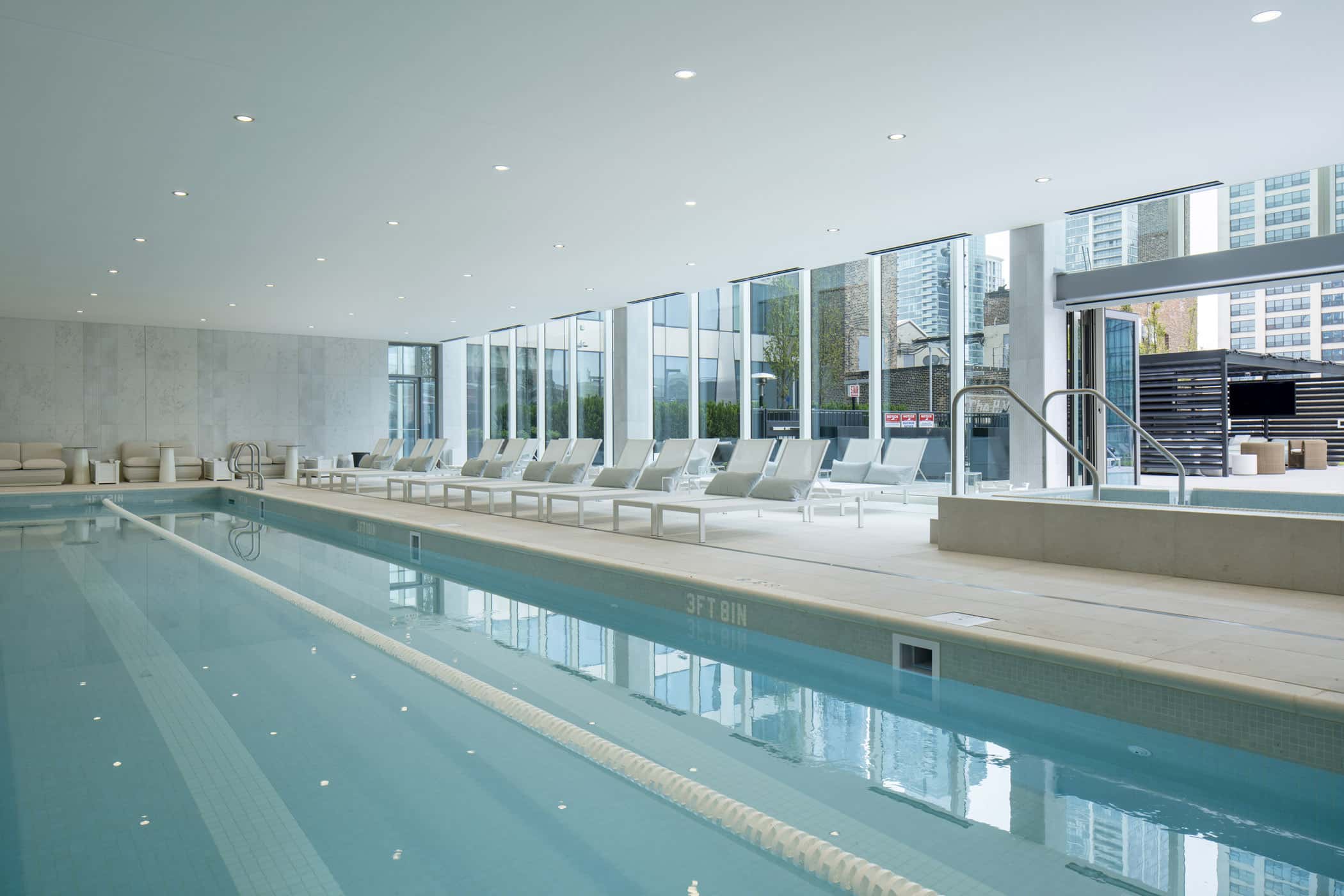 1000M indoor pool and hot tub