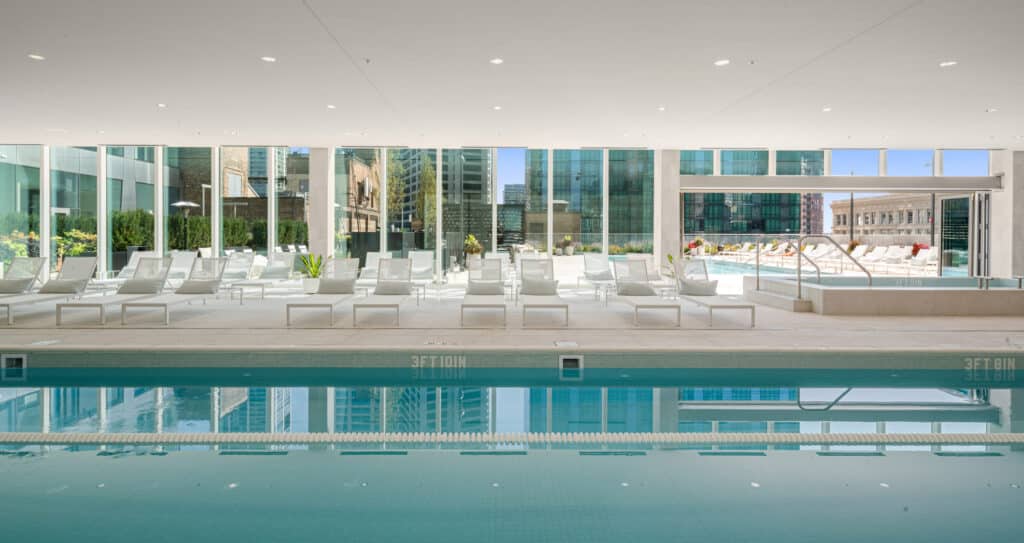 Indoor and Outdoor Pool and Hot Tub